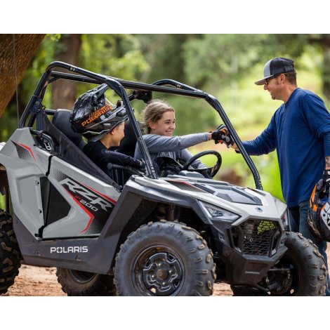 Polaris RZR 200 EFI Kids Gray SxS ATV (2 Seater)